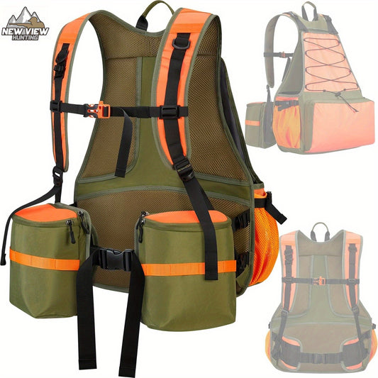 Upland Hunting Vest And Backpack With Game Pouch For Quail