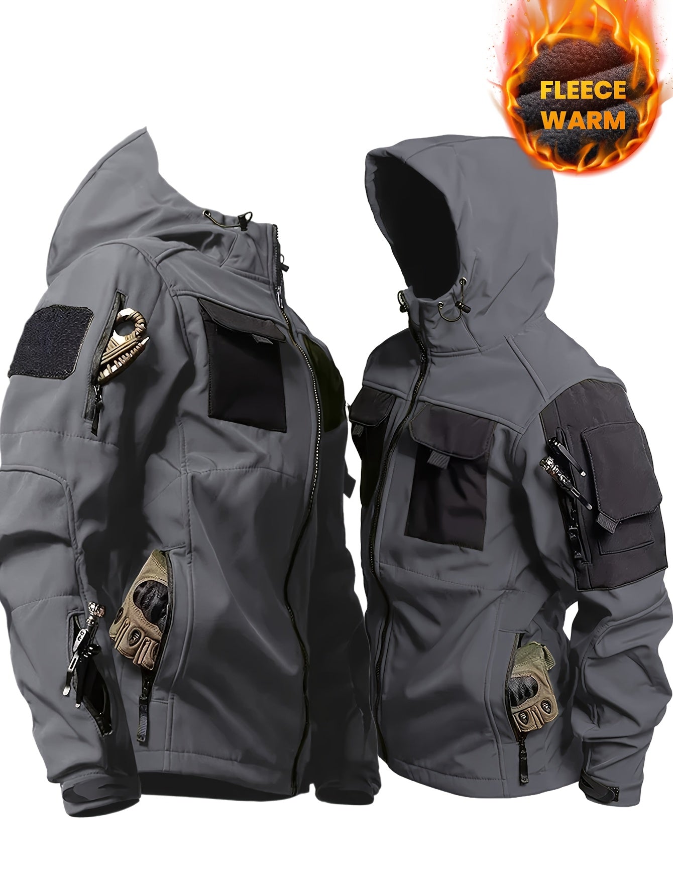SOVTEMPCollar Mens Thermal Two-Piece Hooded Outdoor Set - Parry's Picks