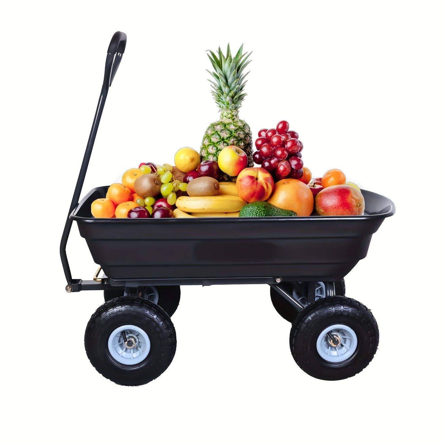 AAIN Heavy Duty Poly Garden Dump Cart With Rotating Handle