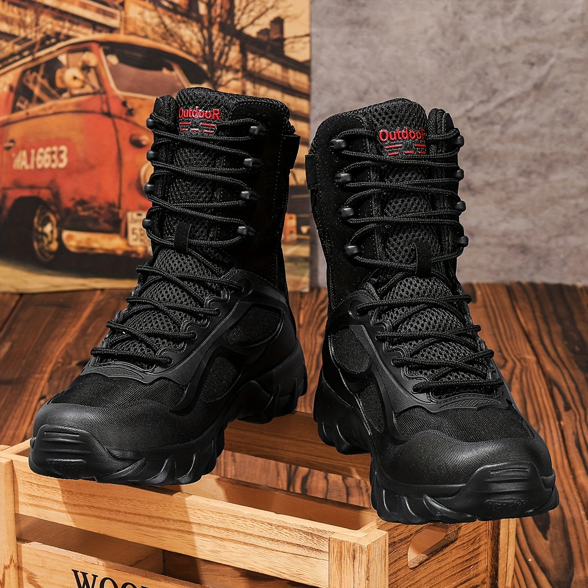 Men's High-Top Tactical Boots For Hiking Work Hunting All Season - Parry's Picks