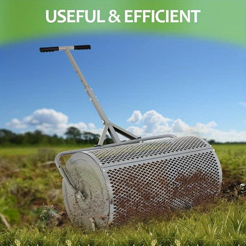 GCCSJ Compost Spreader For Lawn And Garden Walk Behind