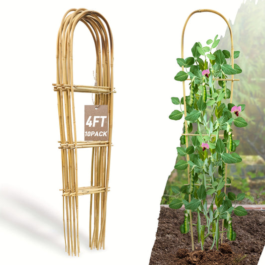 Bamboo U Trellis for Climbing Plants and Indoor Houseplants - Parry's Picks