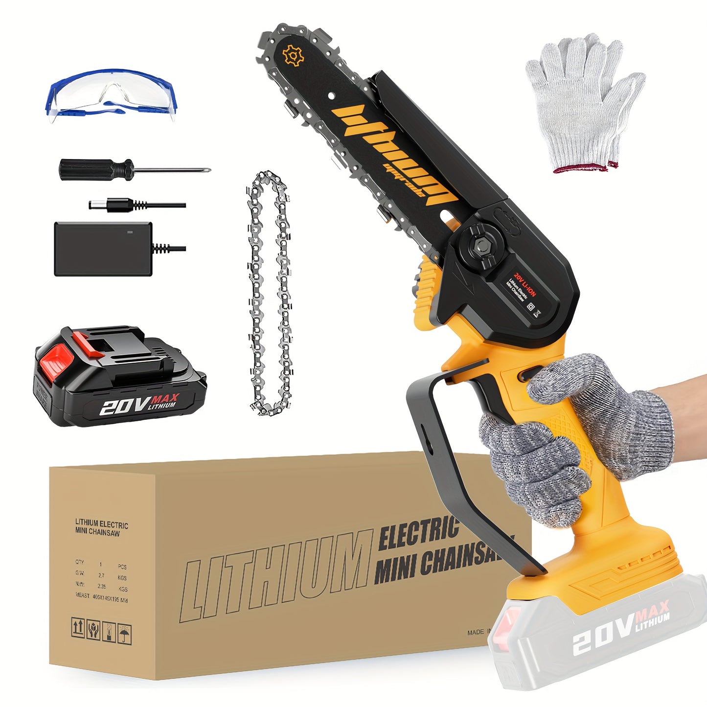 Portable Rechargeable Handheld Electric Mini Chainsaw for Gardening - Parry's Picks