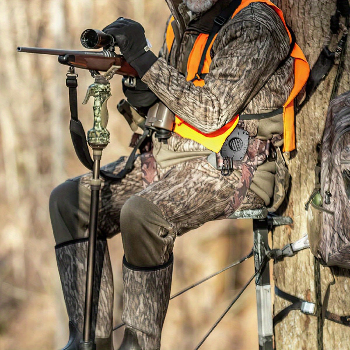 FUNANASUN Heavy-Duty Retractable Bow Hoist for Hunting Gear