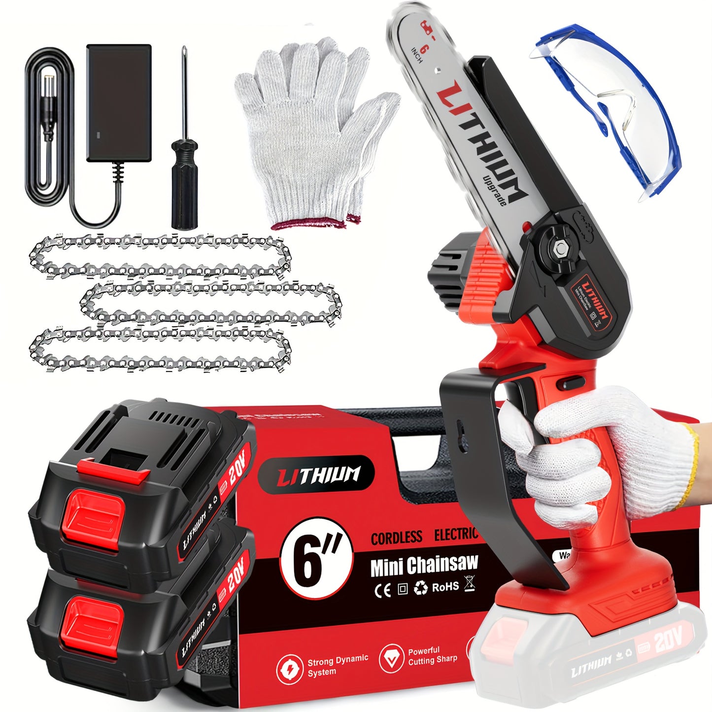 Cordless Mini Chainsaw For Effortless Wood Cutting And Pruning - Parry's Picks