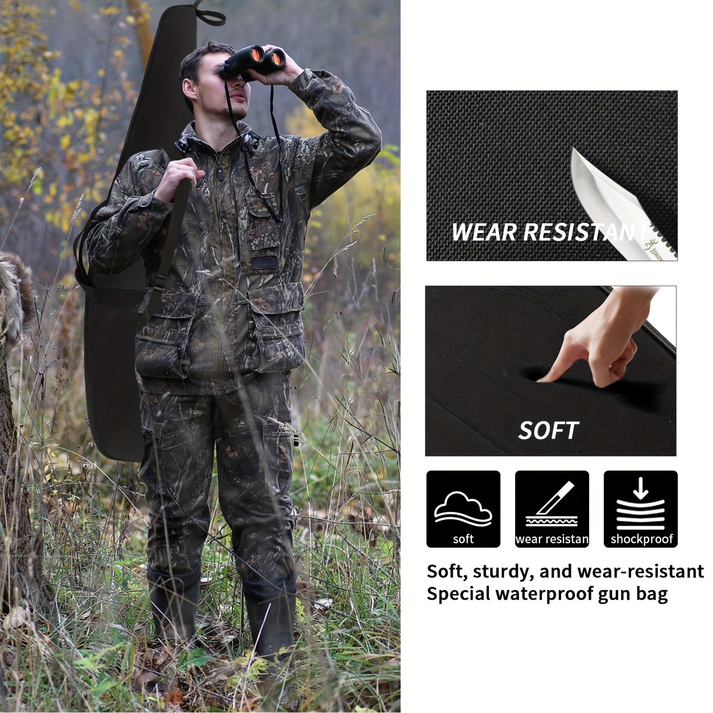 Tactical Soft Rifle Case With Adjustable Shoulder Strap