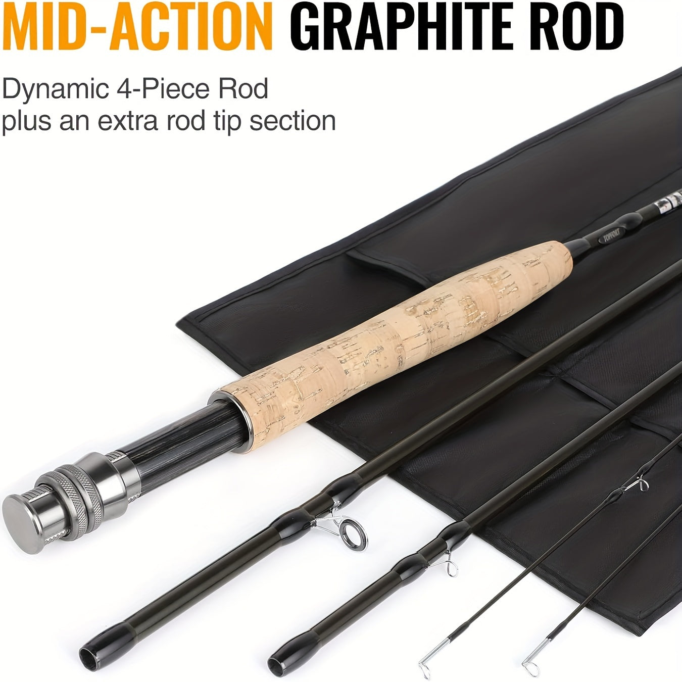 Fly Fishing Rod And Reel Combo Ultra Lightweight Graphite
