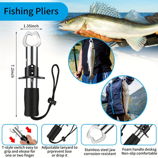 Aluminum Alloy Fishing Tool Kit With Pliers And Scissors