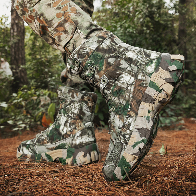 Men's Lightweight Camouflage Boots For All Terrain Hiking And Adventure - Parry's Picks