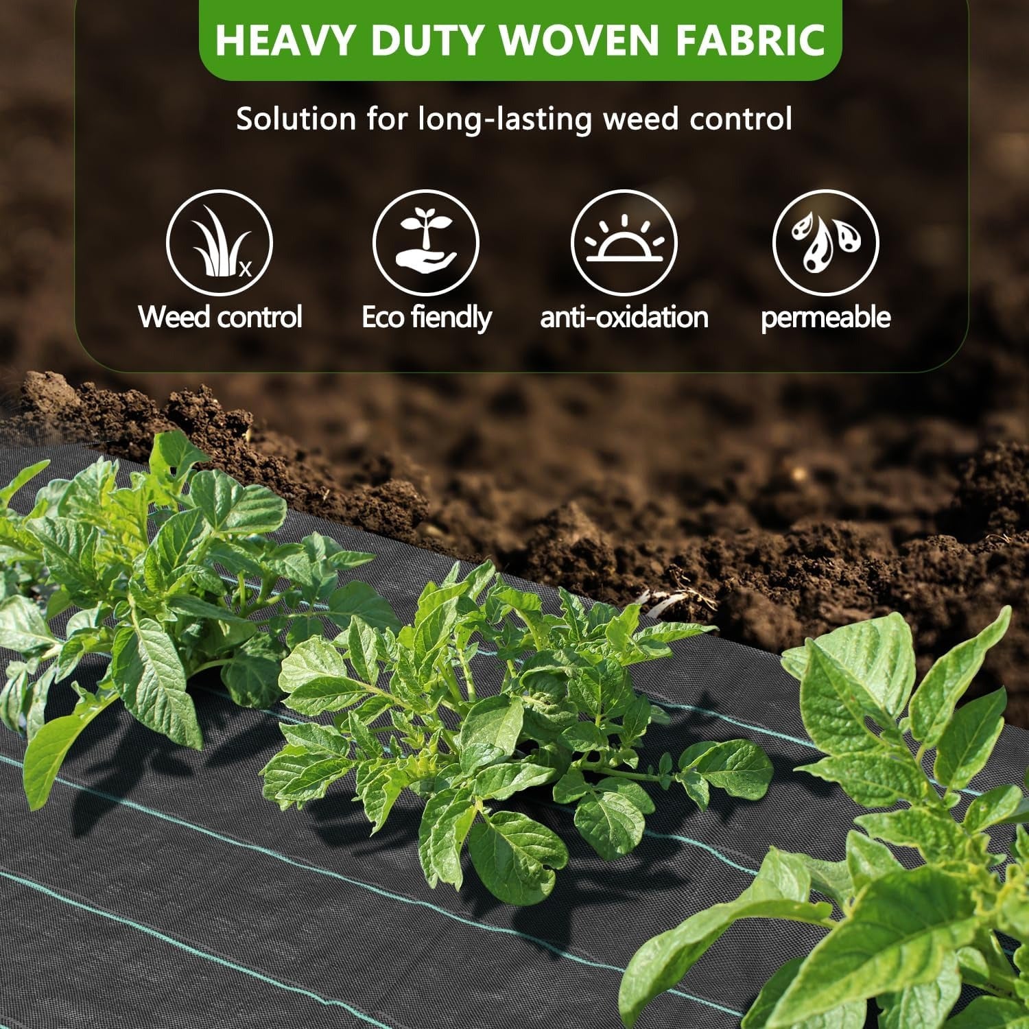 Heavy Duty Weed Barrier Fabric for Effective Garden Protection - Parry's Picks