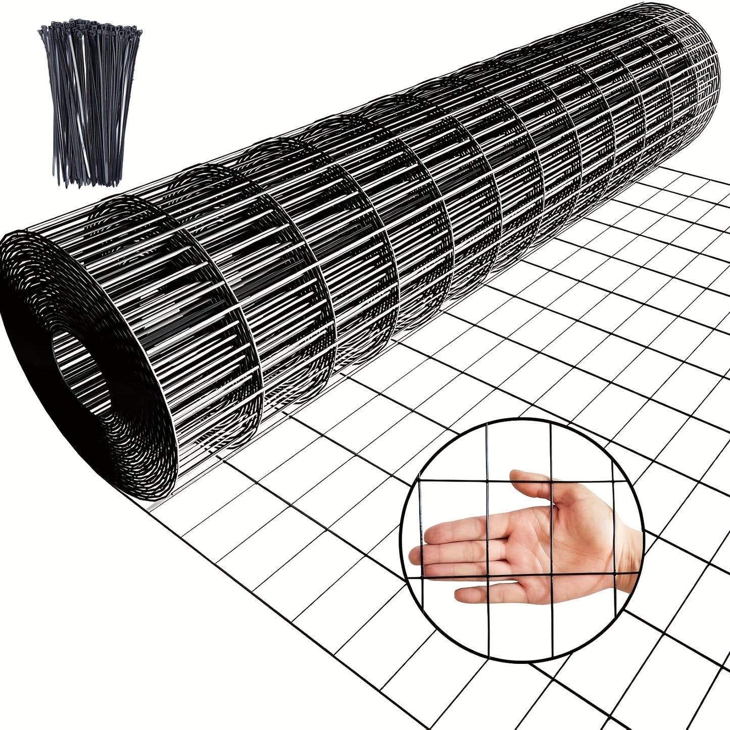 Durable Black Welded Wire Fence for Garden and Yard Protection - Parry's Picks