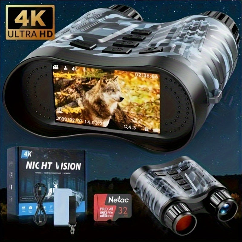 Ginost 4K Night Vision Binoculars With 8x Digital Zoom