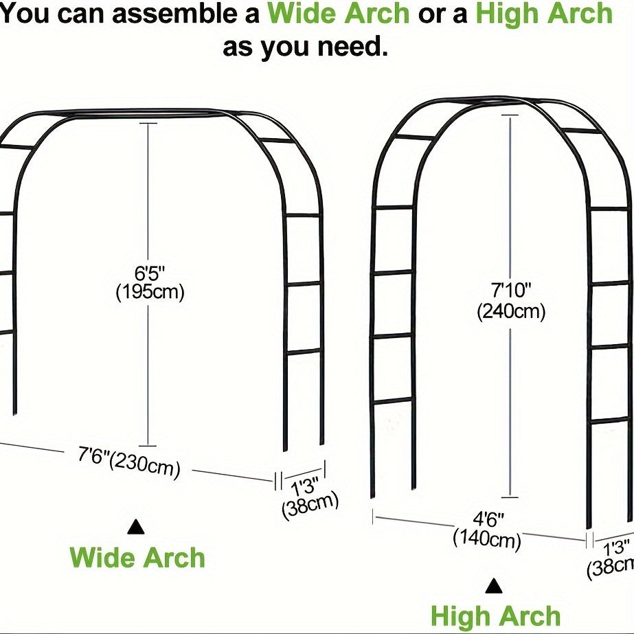 Metal Garden Arch for Weddings and Climbing Plants Decoration - Parry's Picks