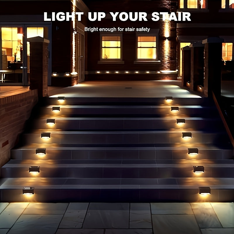 Solar Step Lights for Outdoor Staircase and Fence Decoration - Parry's Picks