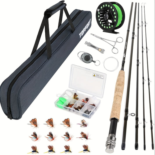 Fly Fishing Rod And Reel Combo Ultra Lightweight Graphite