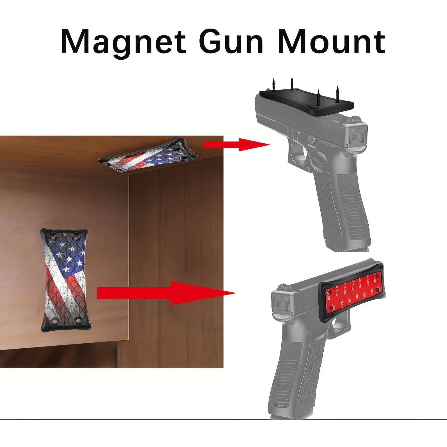Gun Magnet Mount 2-Pack - Securely Hold Your Firearms - Parry's Picks