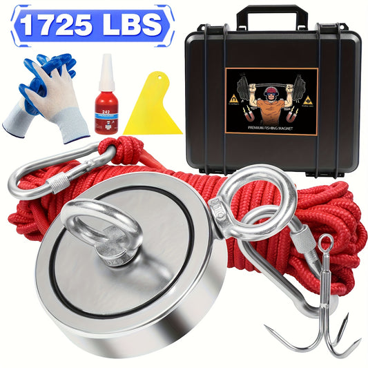 SIDIPER Magnet Fishing Kit Heavy Duty Treasure Hunt Magnet