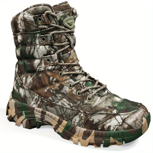 AIREVO Camouflage Oxford High Top Hunting Shoes For Outdoor Adventure - Parry's Picks