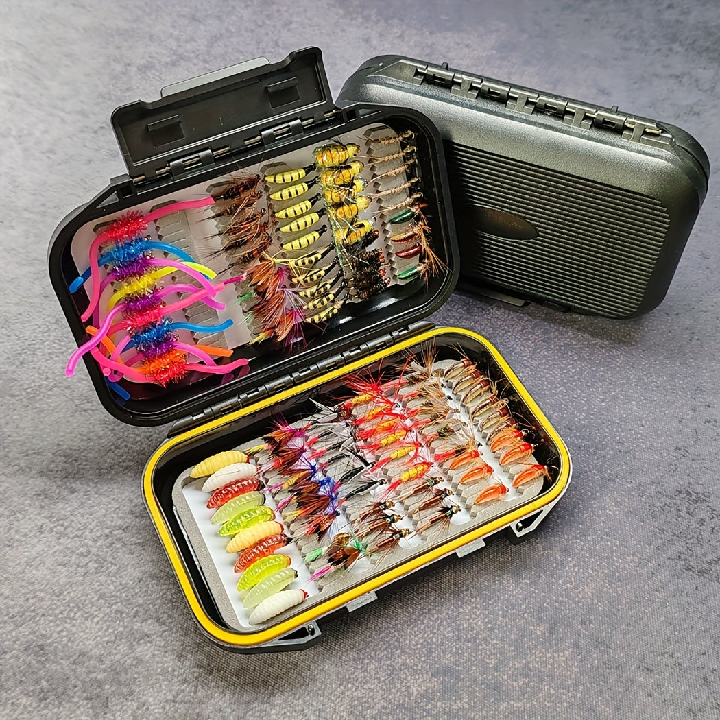 QIEVCRME Fly Fishing Flies Assortment Nymphs Streamers Box