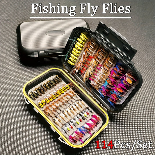 QIEVCRME Fly Fishing Lure Set Nymph Streamer Assortment