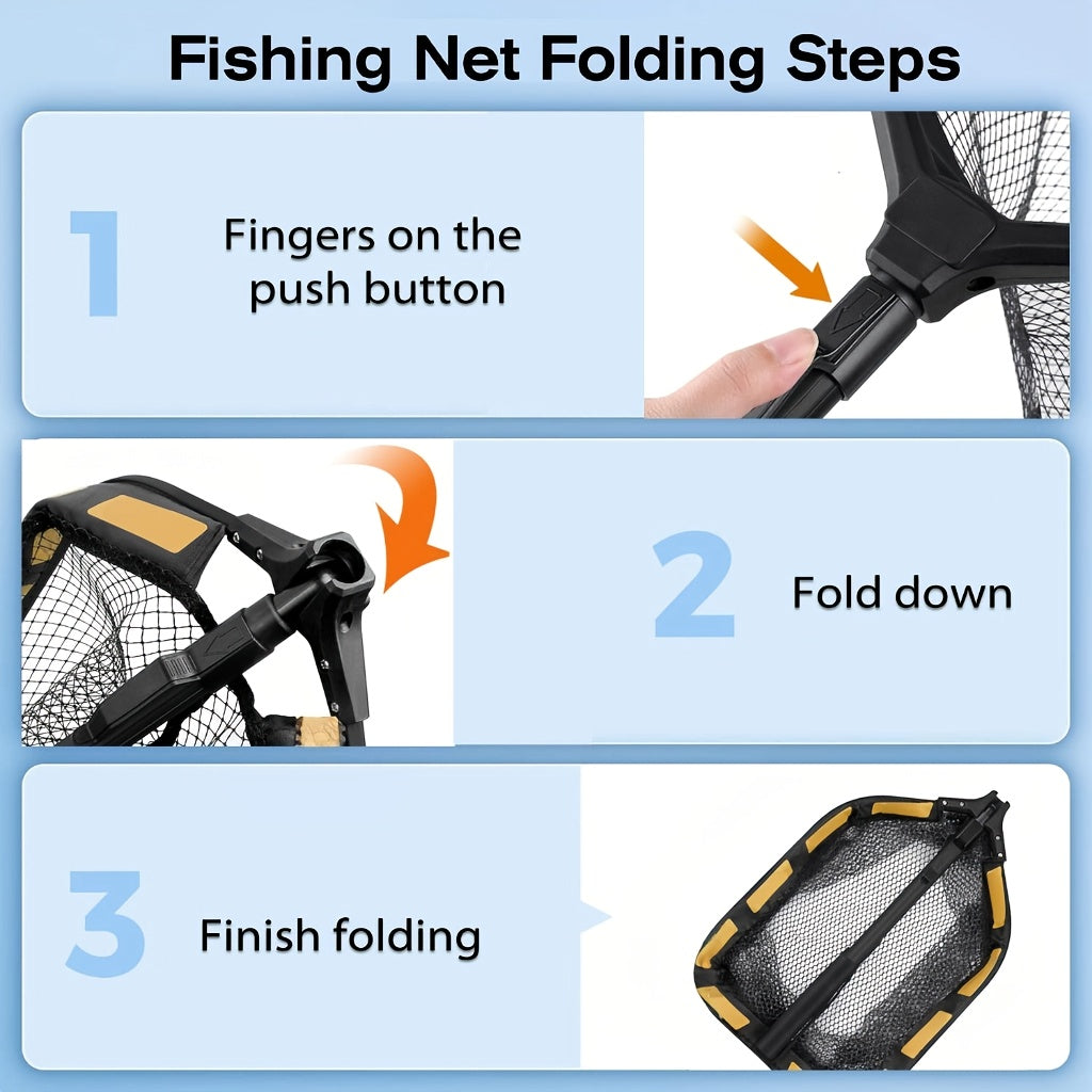 High Visibility Fishing Landing Net for Anglers and Gifts - Parry's Picks