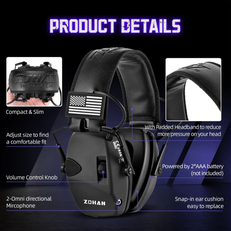 ZOHAN Noise Cancelling Ear Protection Headphones for Hunting - Parry's Picks