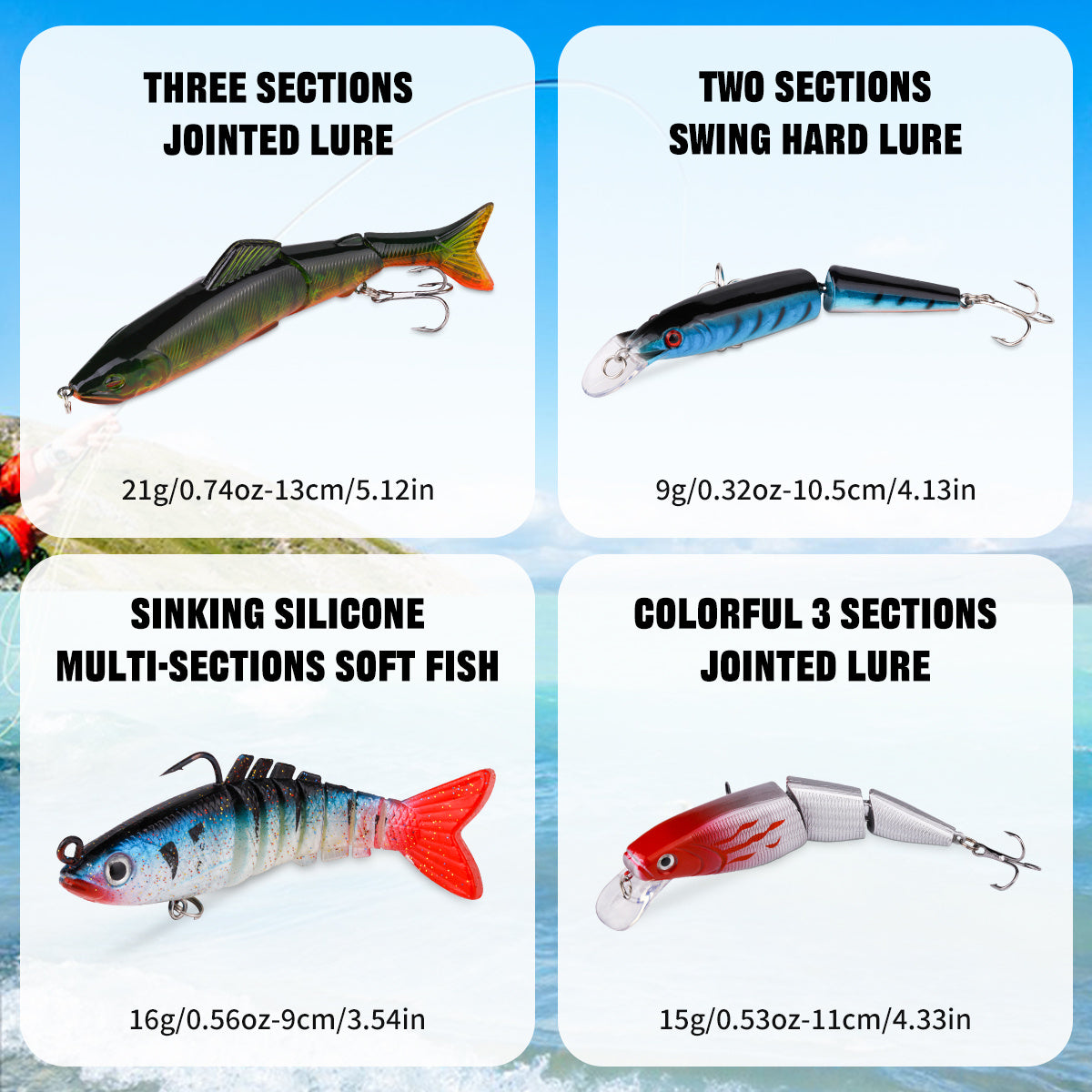 All In One Bass Lure Set For Freshwater And Saltwater