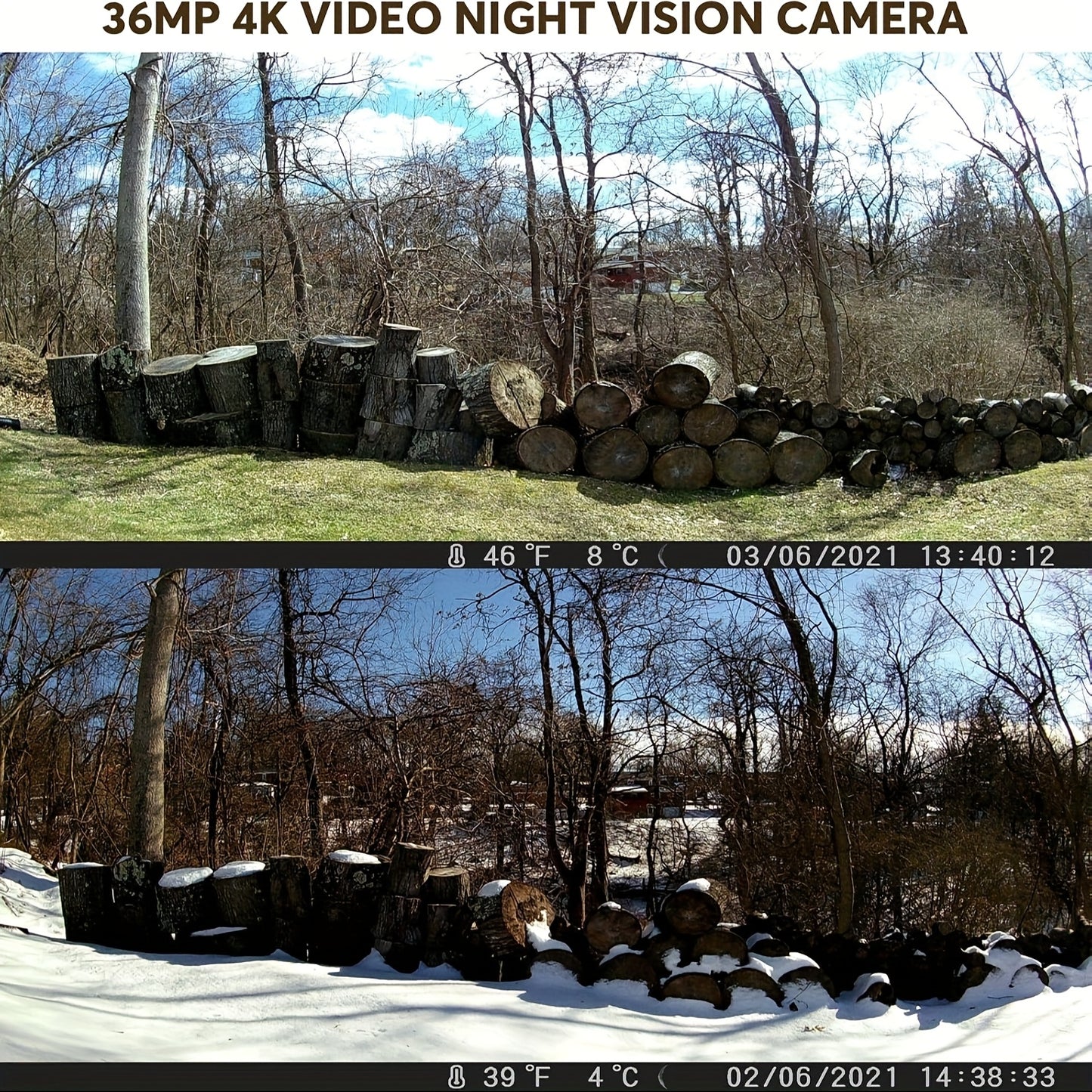 Trail Camera With 4K Video And Night Vision For Outdoors