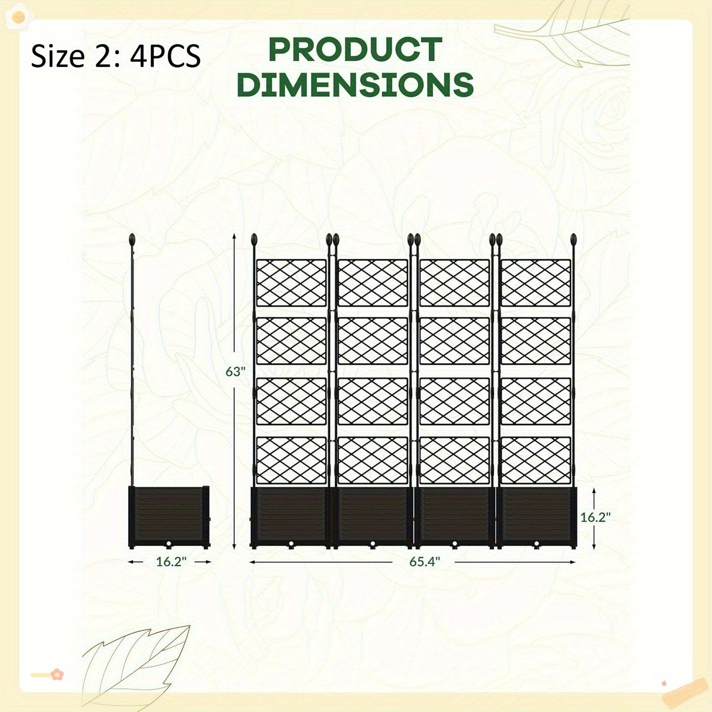 Plastic Planter Box With Trellis Garden Bed On Wheels