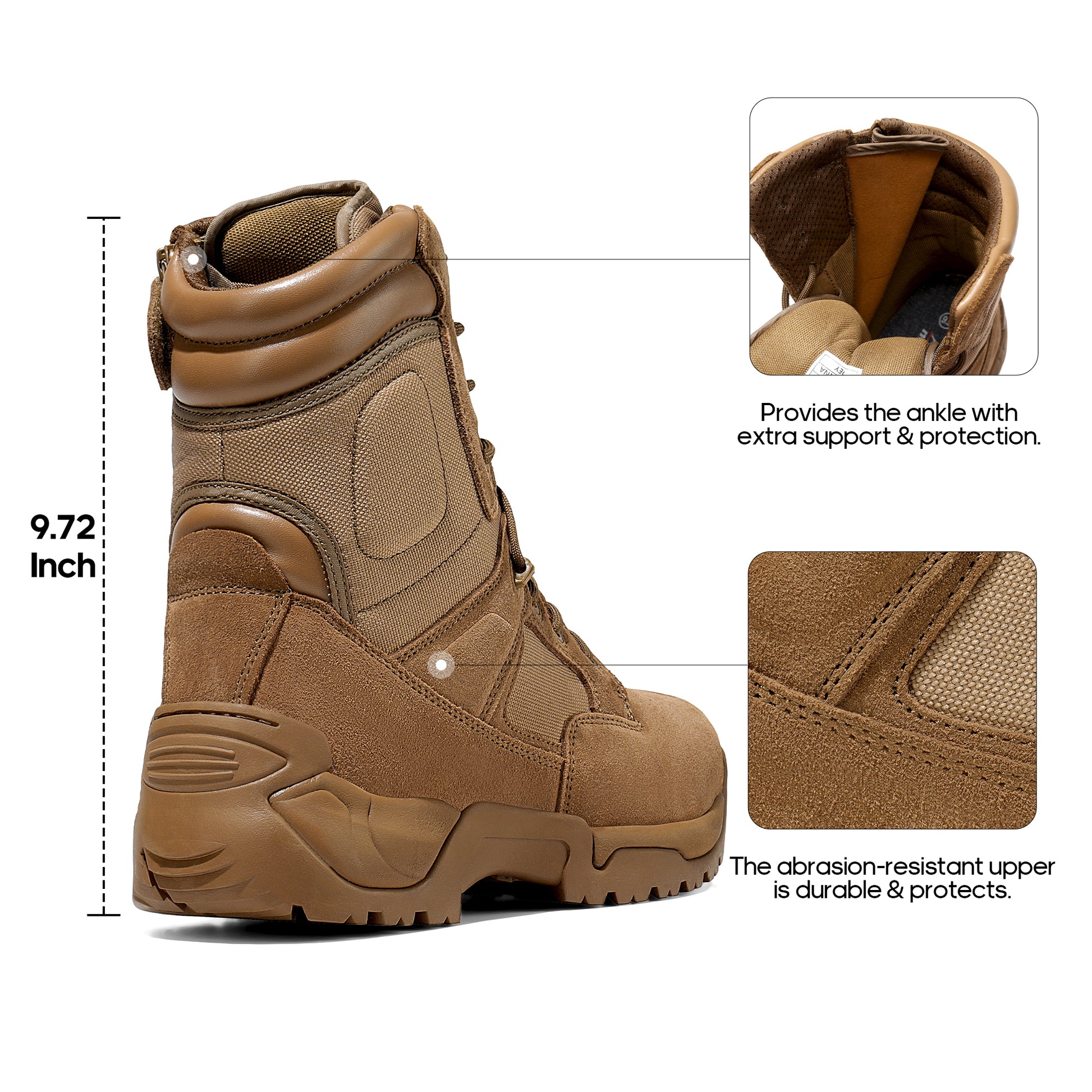 NORTIV 8 Men's Waterproof Tactical Boots for Outdoor Activities - Parry's Picks