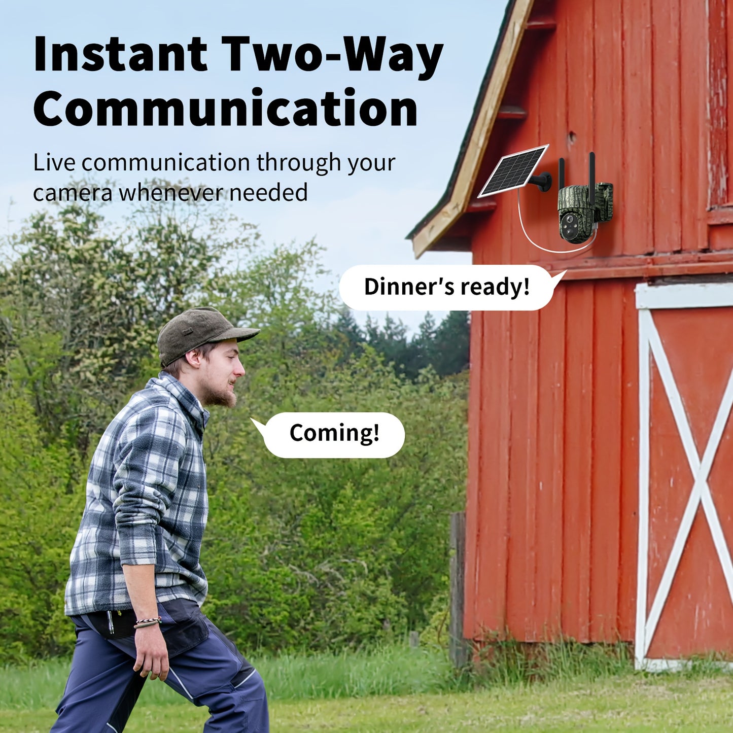 SEHMUA Solar Deer Hunting Camera 360 View 4G Night Vision