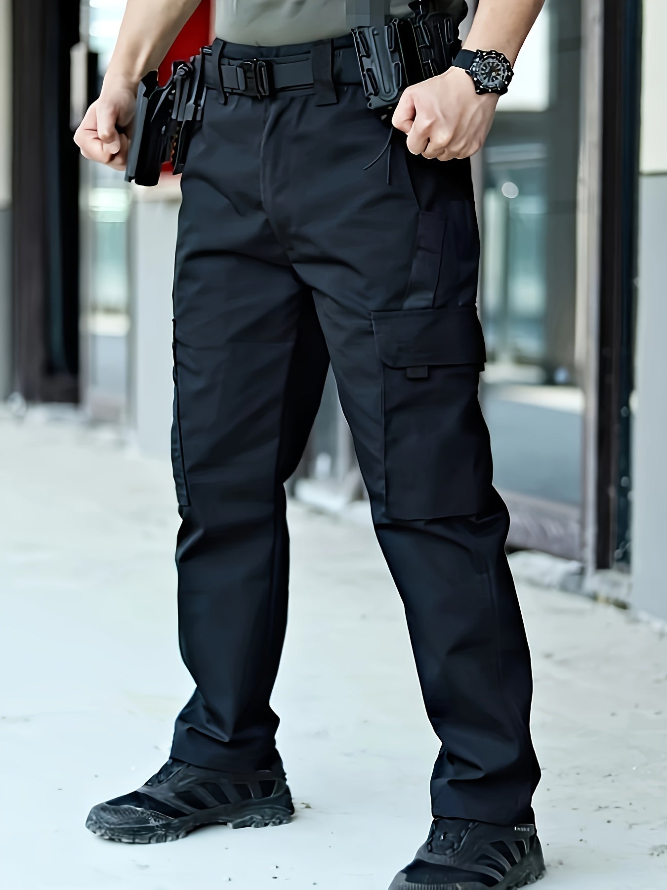 Mens Tactical Cargo Pants With Multi Pocket Zipper System Outdoor - Parry's Picks