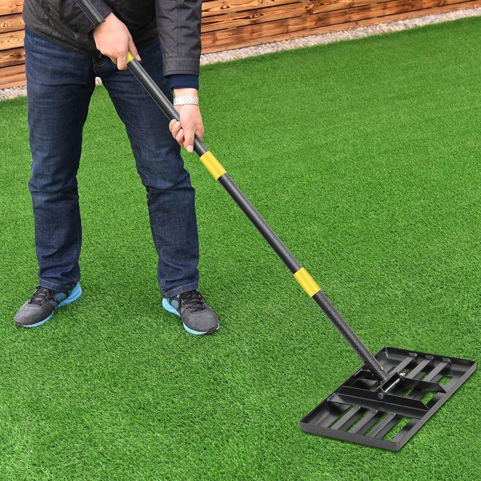 Heavy Duty Stainless Steel Lawn Leveling Rake for Perfect Gardens - Parry's Picks