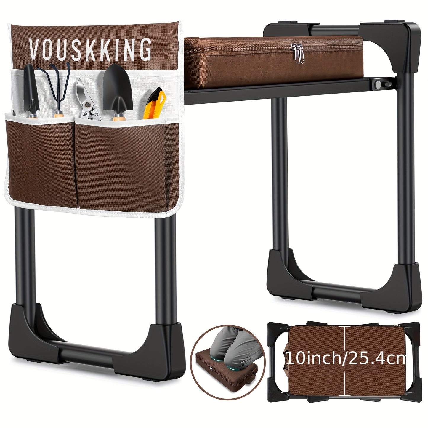 Upgraded Foldable Garden Kneeler and Seat with Tool Bag - Parry's Picks
