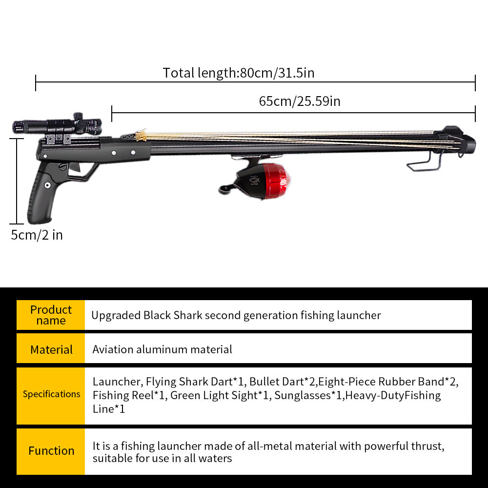 Brown AluminumAlloy FishingRodLauncher HighPrecisionScope StainlessSteelReel Accessories