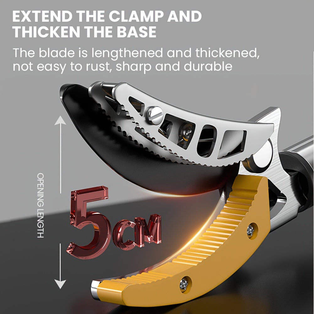 Airaj Heavy Duty Retractable Pruning Shears With Long Shaft