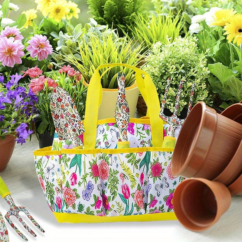 Cute Heavy Duty Aluminum Garden Tool Set with Rubber Grip - Parry's Picks
