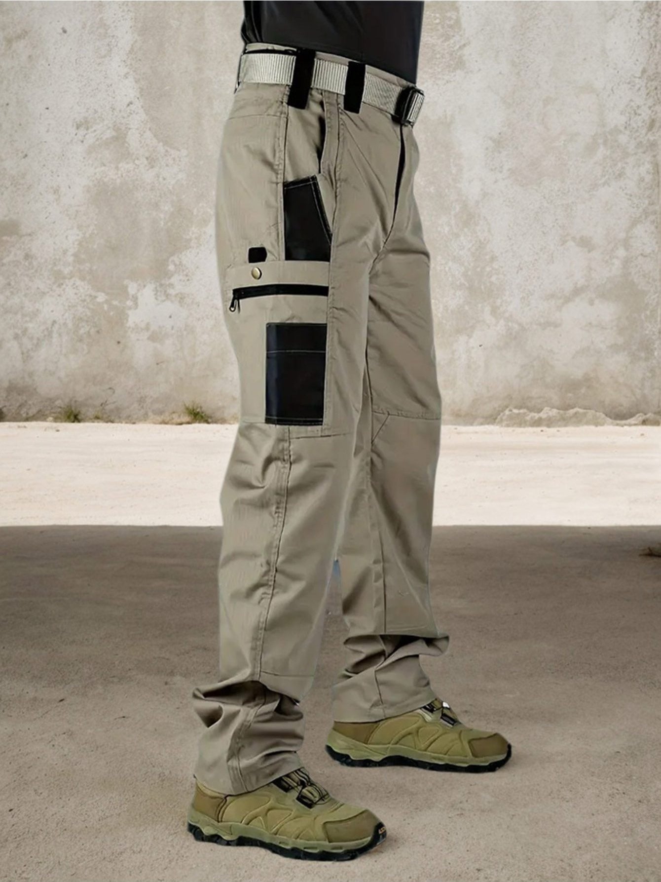 DISI Mens Straight Cargo Pants Quick Dry MultiPocket