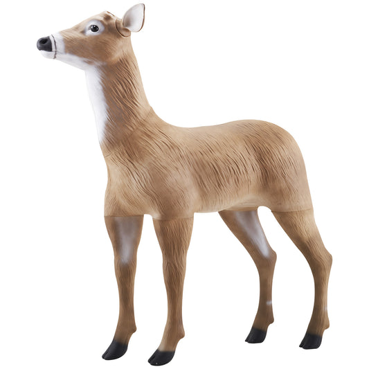 VEVOR Deer Decoy Outdoor Realistic Durable Doe Decoys for Hunting Foldable Legs 1-Pack