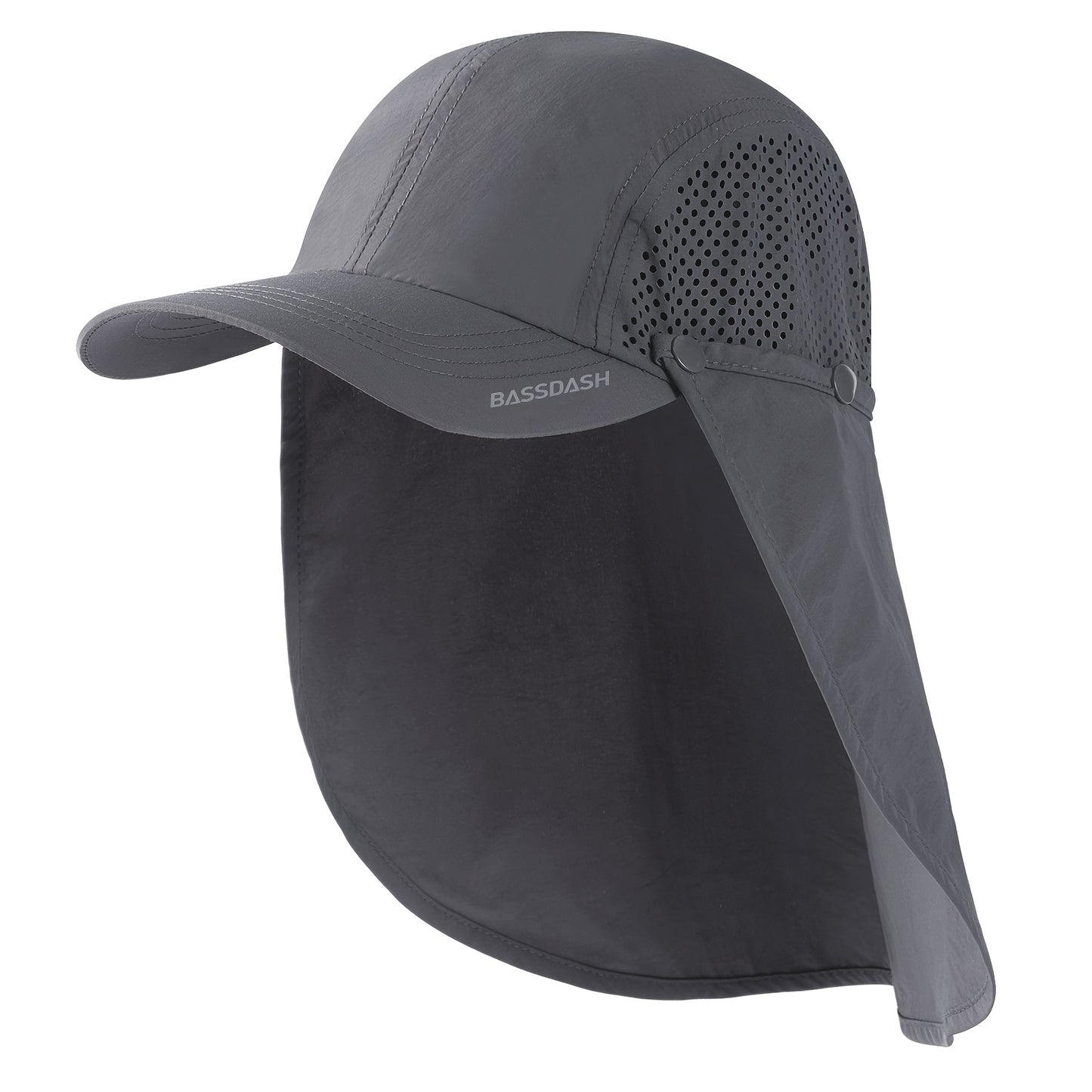 BASSDASH UPF 50 Foldable Fishing Hat with Neck Flap - Parry's Picks