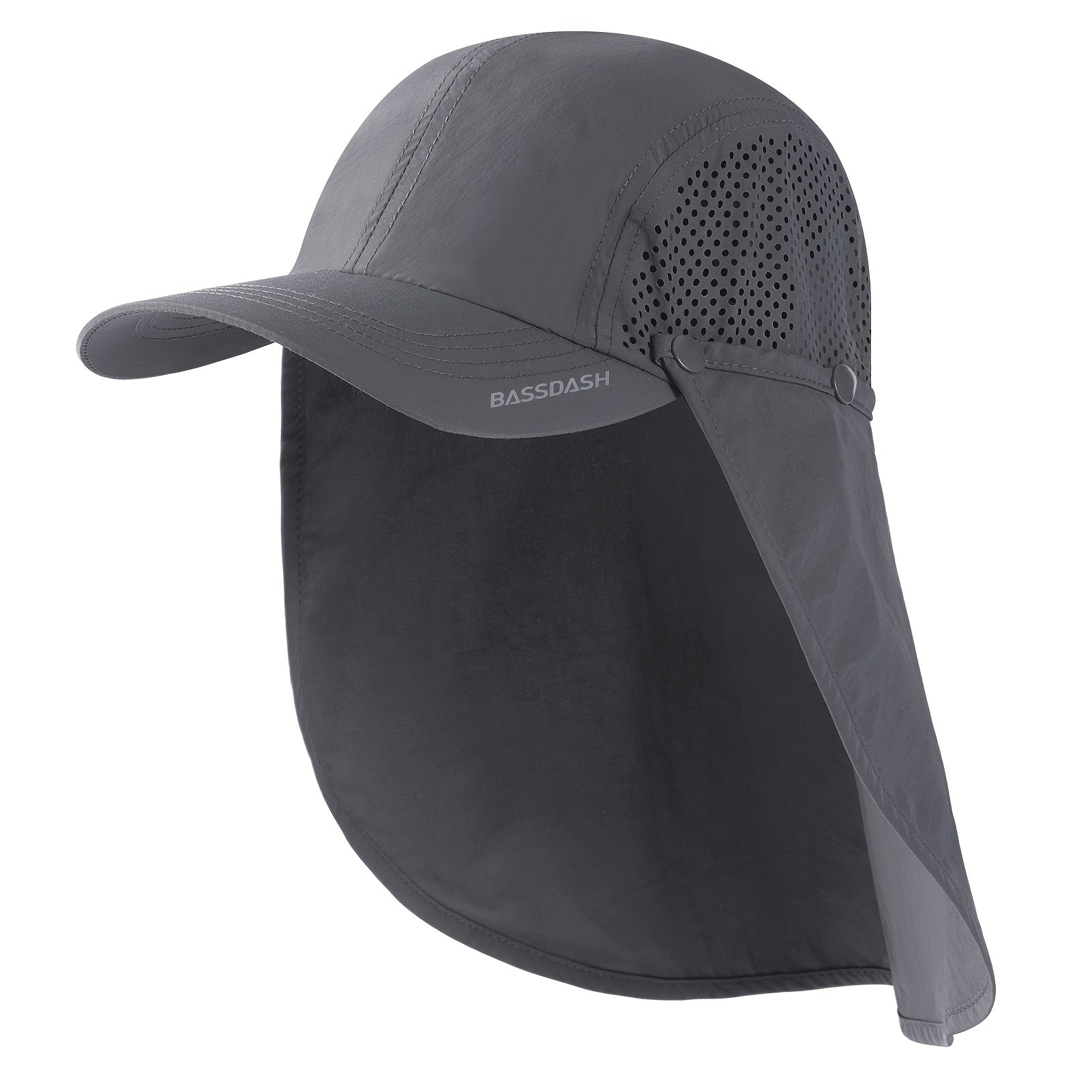 BASSDASH UPF 50 Foldable Fishing Hat with Neck Flap - Parry's Picks