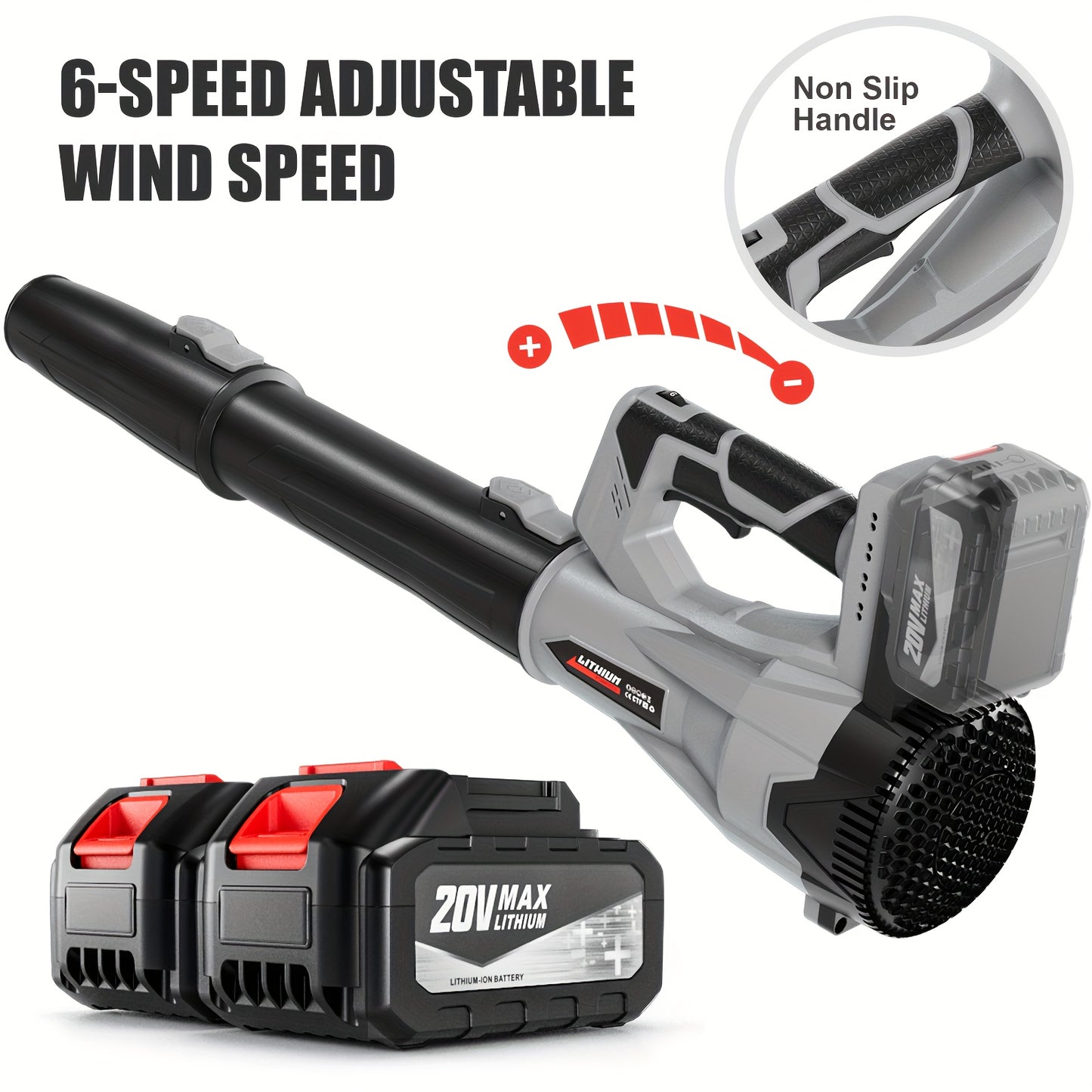 Cordless Leaf Blower 580CFM 160MPH With 4.0Ah Battery