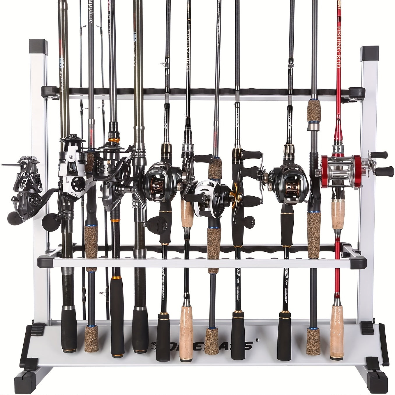 Aluminum Portable Fishing Rod Holder For Up To 24 Poles - Parry's Picks