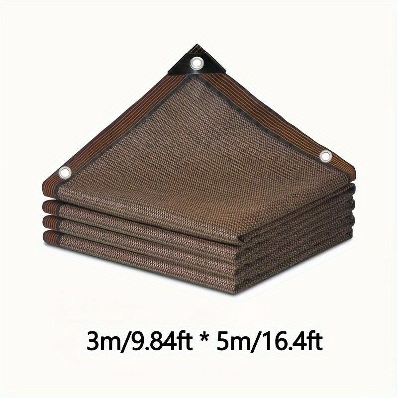 Coffee Colored Encrypted Shading Net for Outdoor Sun Protection - Parry's Picks