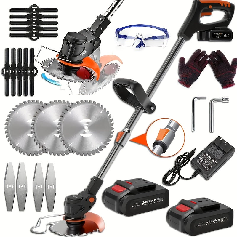 Cordless Electric Weed Wacker with Batteries and Charger - Parry's Picks