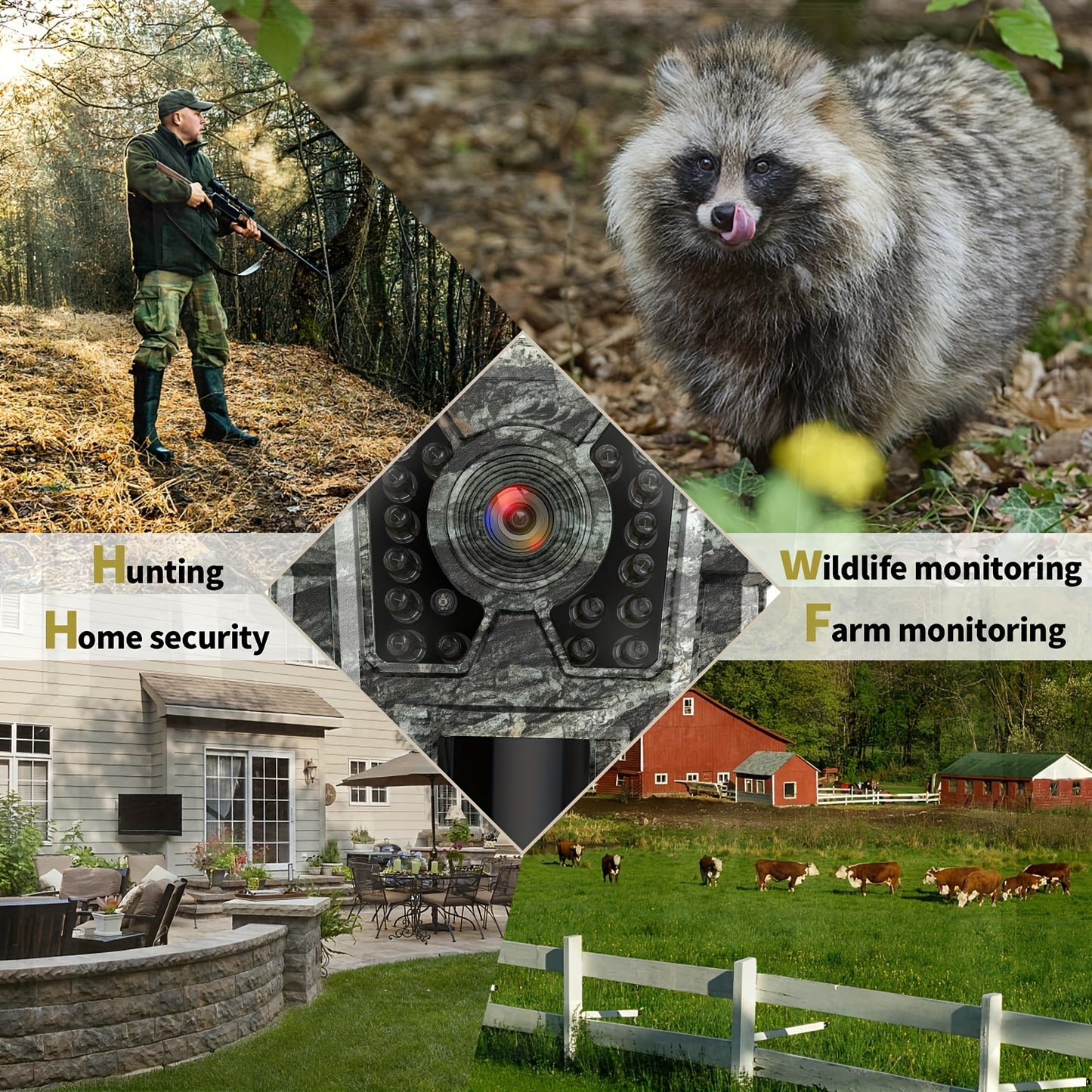 Mini Trail Camera 24MP Night Vision Motion Activated Cam