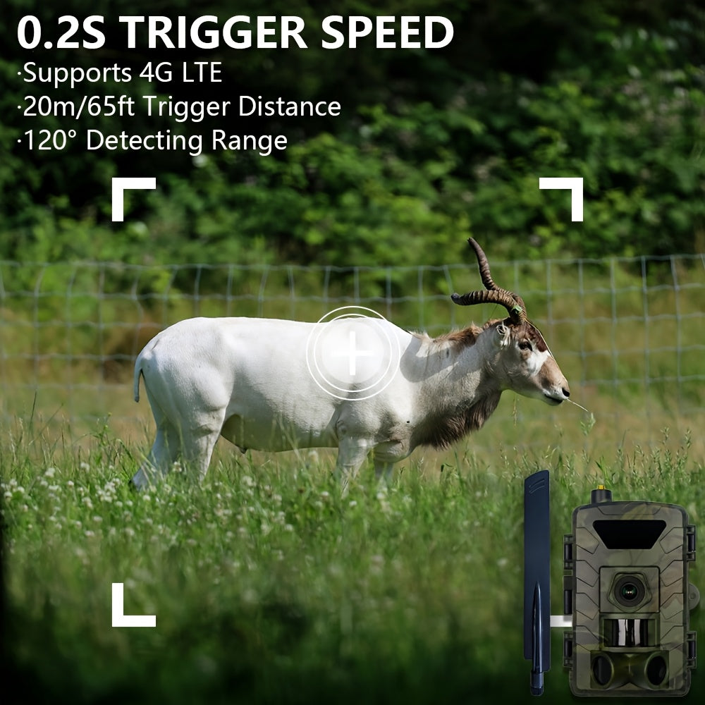 Lantoocam Cellular Hunting Camera 4G LTE Wireless Security