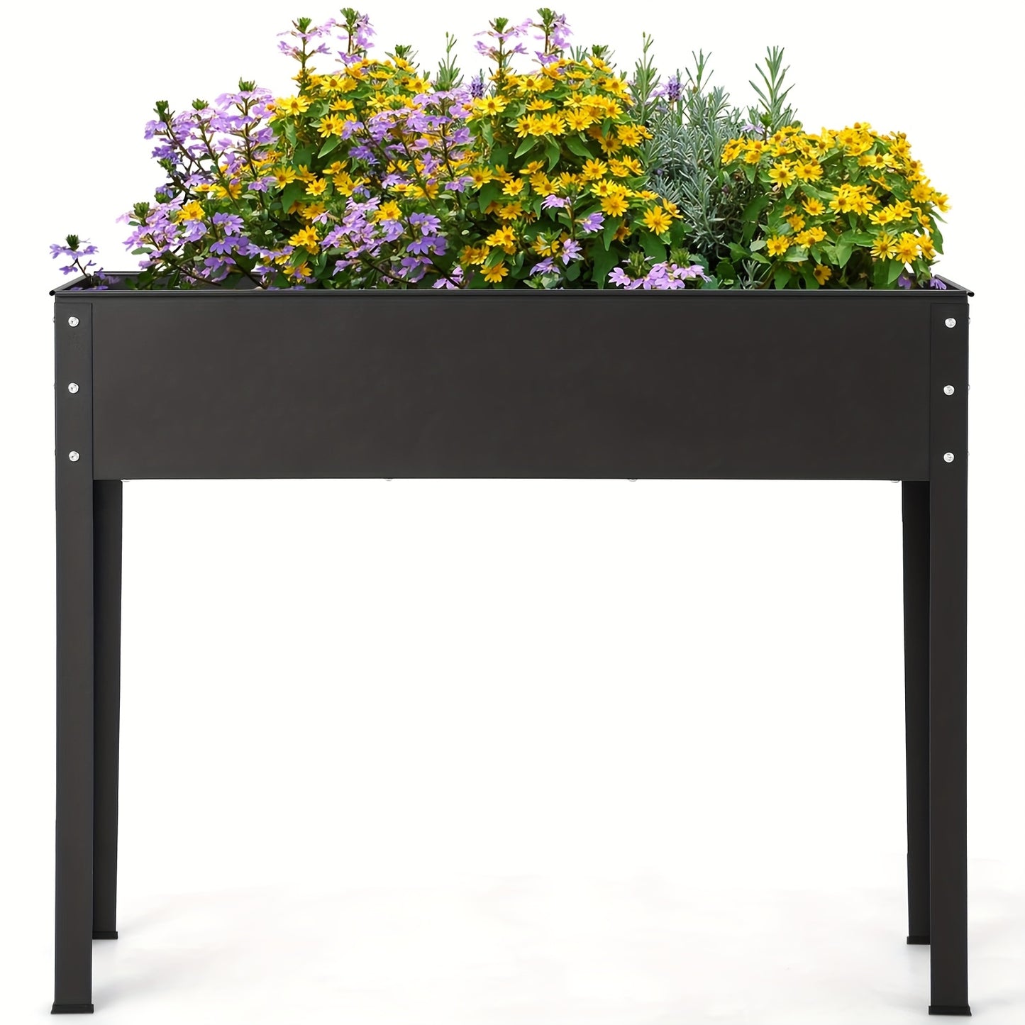 Elevated Metal Garden Bed for Backyard and Terrace