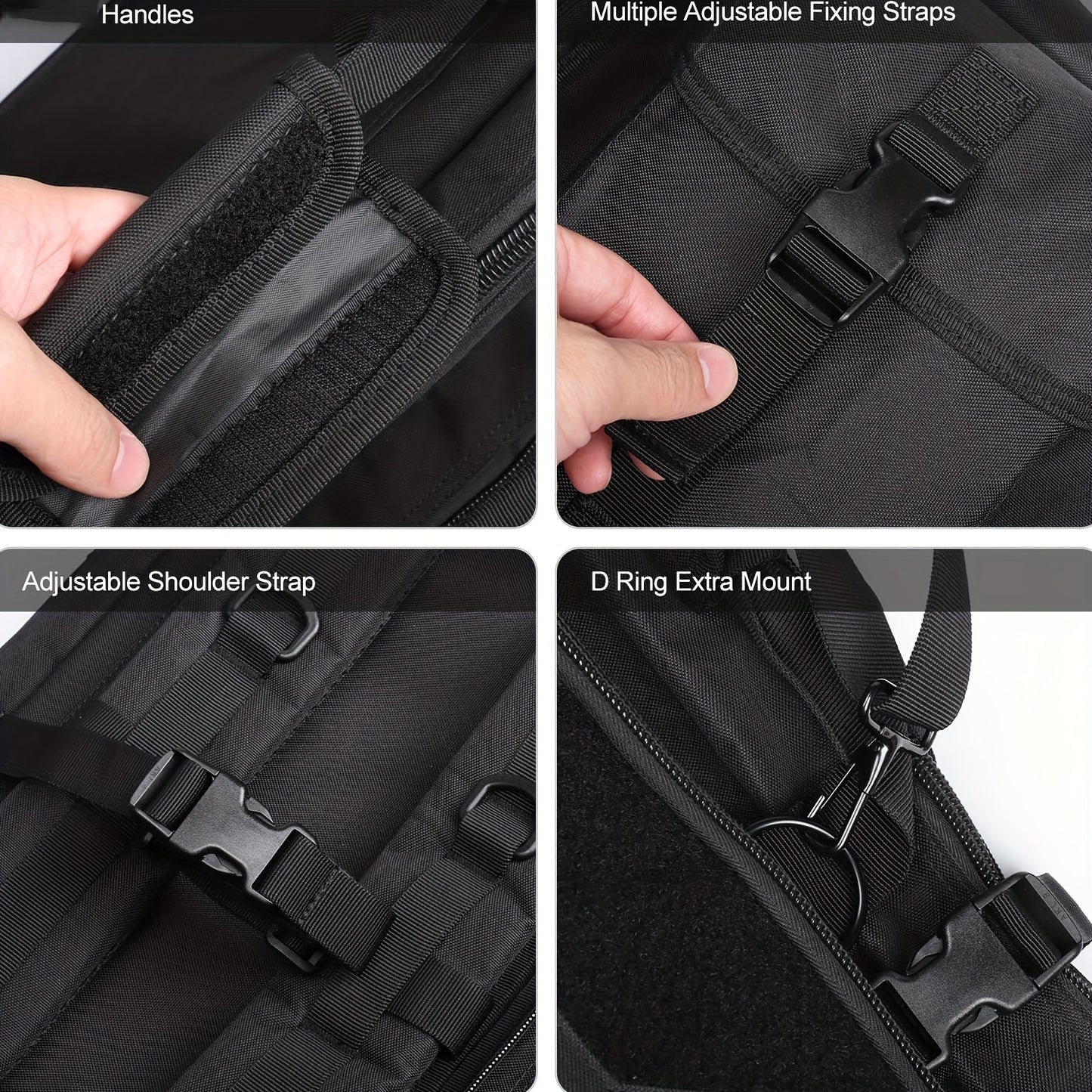 Feyachi Tactical Rifle Case With Lockable Zipper And Straps