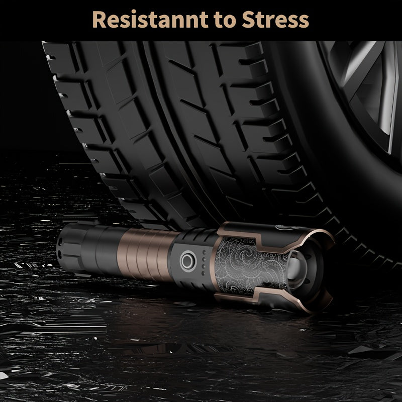 Skyfire LED High Brightness Flashlight Telescopic Zoom